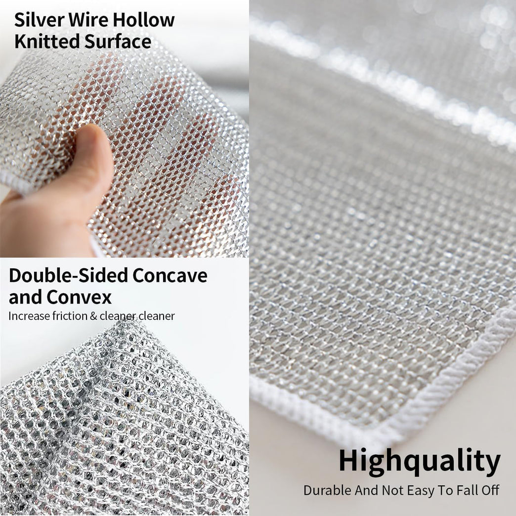One-sided Multipurpose Microfiber Cloths Scrubber (1 Pc 20x20 Cm)
