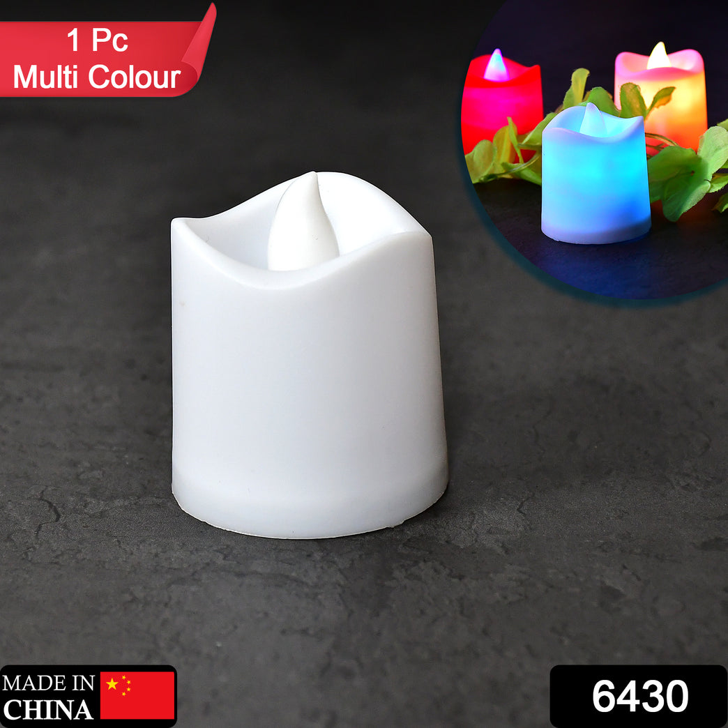 6430 1pc Festival Decorative - Led Tealight Candles Battery Operated Candle Ideal For Party.