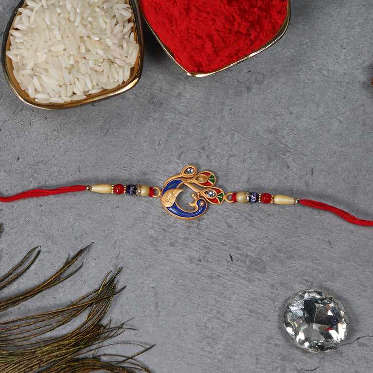 Peacock Rakhi 503