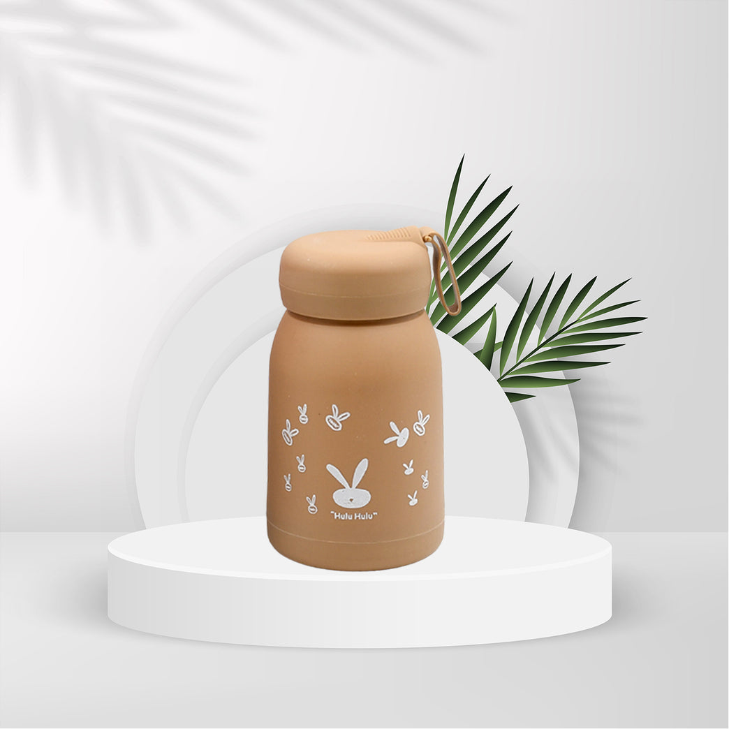 6954 Cute Water Bottle For Kids - 360 Ml Cute Bunny Water Bottle Cute Rabit Print Water Bottle For Boys And Girls Kids Return Gift Water Bottle Sipper Insulated Water Bottle (Moq - 100 Pc)