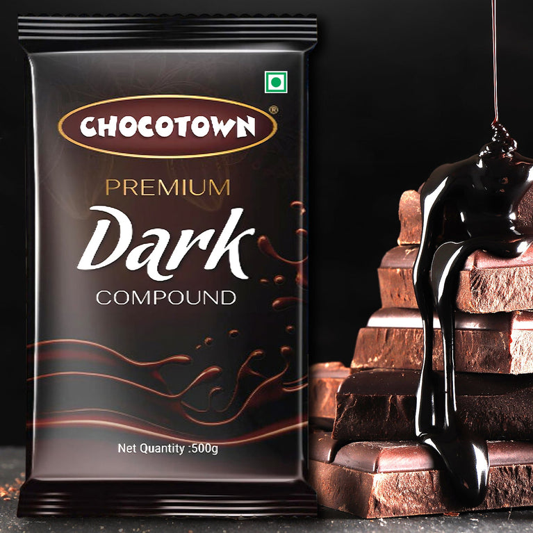 Dark Compound 500gm Chocotown Dark Choco Slab