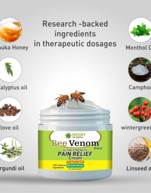 Bee Venom Joint & Bone Therapy Pain Relief Natural Cream ( Pack Of 2 )