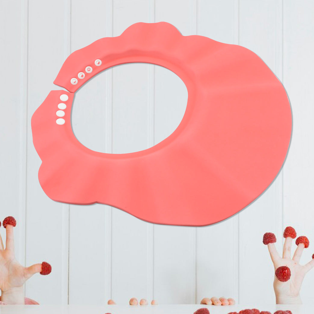 8486 Baby Shower Caps Bath Cap For Toddlerbabykidesoft Flexible Material Visor Hat Safe Shampoo Protection Shampoo Cap Hat New Born Infants Babies Shield Eyesears Protector Soft Comfortable Wash Hair (1 Pc)