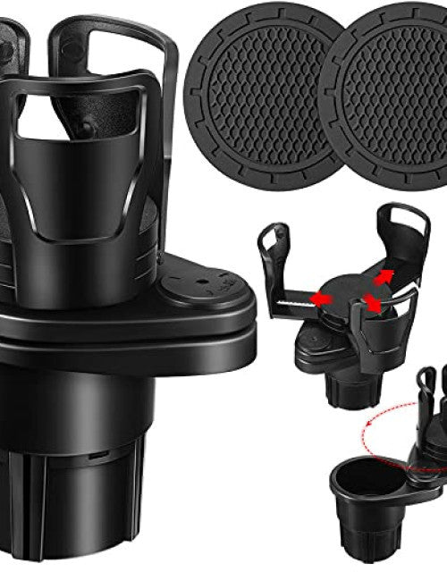 Car Cup Holder Expander Adapter with Adjustable Base, Universal Multi-Functional