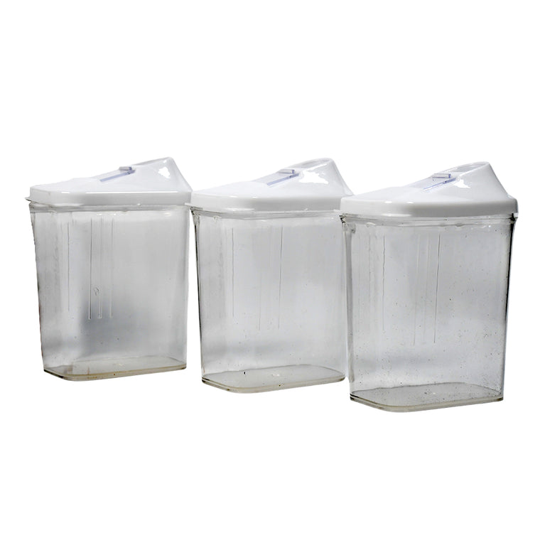 2782 Kitchen Storage Jars Container Set 3pc Transparent Jar Set For Home Kitchen Use