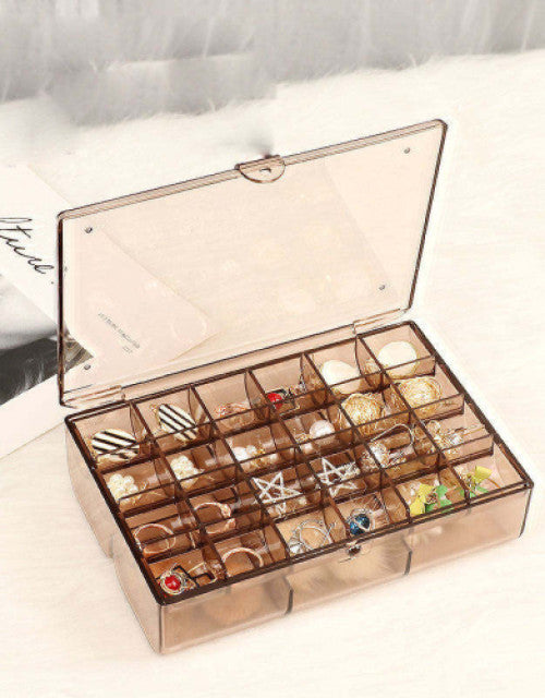 Earring Ring Necklace Girls Jewelry Organizer Case Plastic Jewelry Storage Box