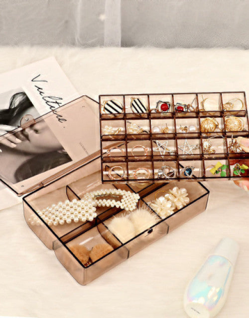 Earring Ring Necklace Girls Jewelry Organizer Case Plastic Jewelry Storage Box