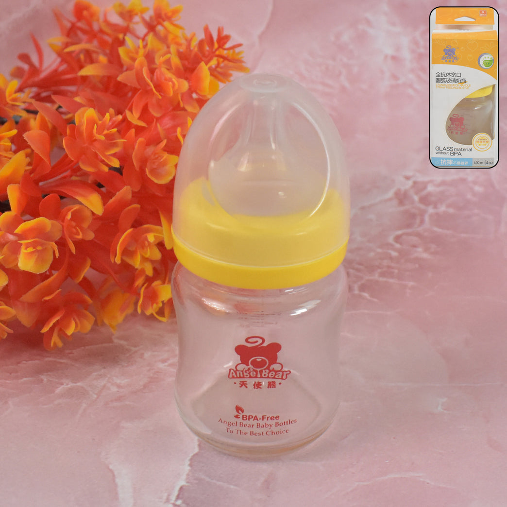 Glass Baby Feeding Bottle (120 Ml 1 Pc)