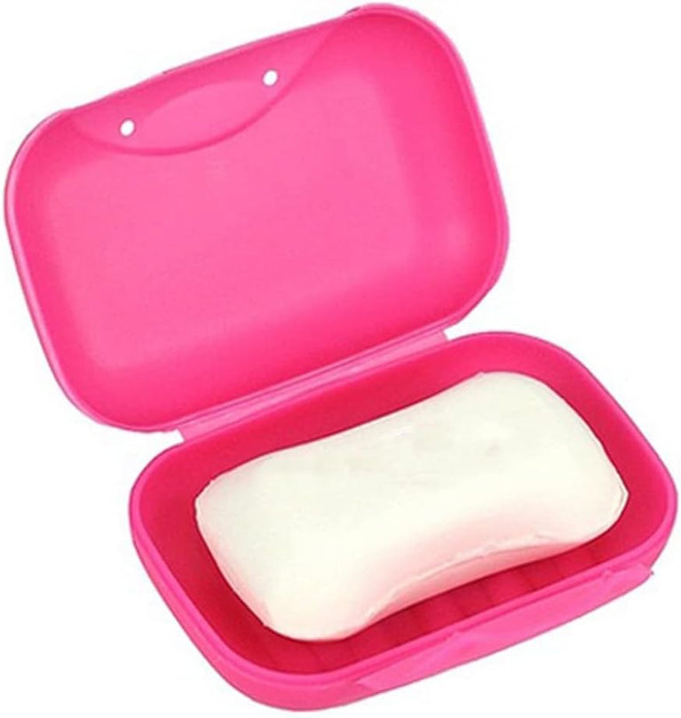 4592 Travel Soap Case Box Plastic Soap Box With Cover Waterproof Leakproof Soap Dish For Bathroom Travel Use (1pc)