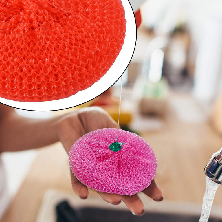 2594a Plastic Scrubber Round Nylon Scrubbers (12pcs Set)