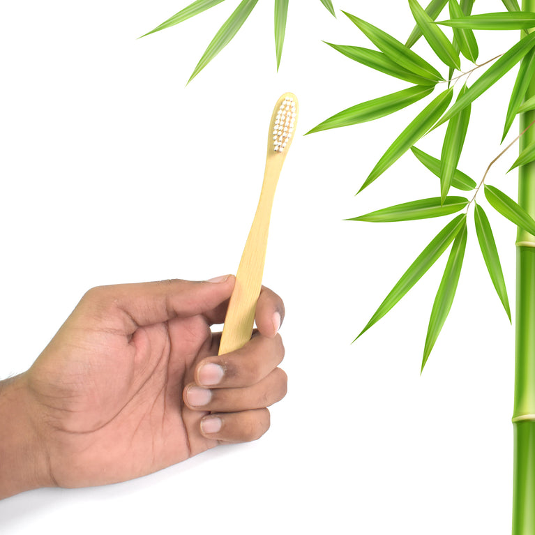 Wooden Bamboo Brush Toothbrush Ultra Soft Bristles (1 Pc)