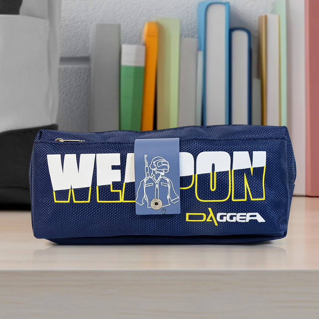 Pencil Pouch With Zipper 1 Pc 2 Compartment)