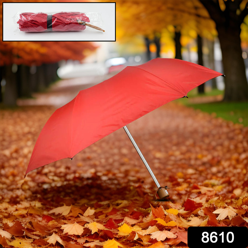 3-fold Sun Rain Protective Foldable Umbrella (1 Pc)