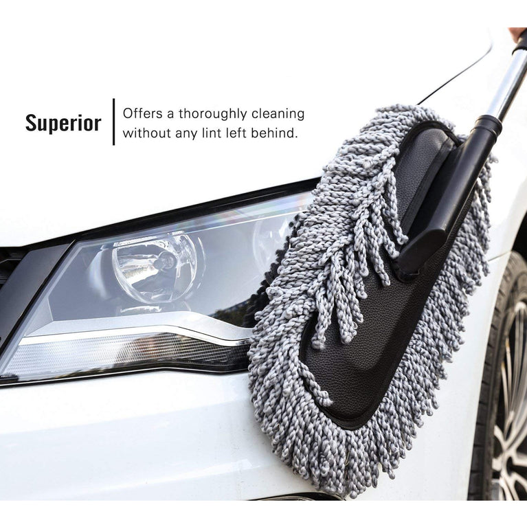 Car Dust Brush Gentle And Efficient Cleaning Tool For Interior And Exterior (1 Pc)