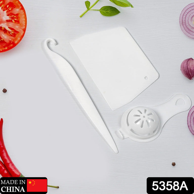 5358a Cake Making And Decorating Tools Combo Suitable For Kitchen Home And Bakery ( 3pc Set )