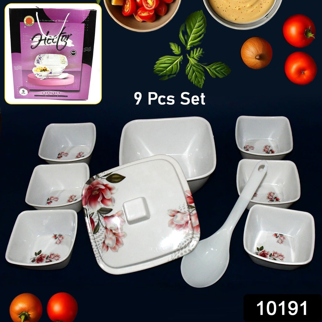 Hector High Quality Dinning Dinner Pudding Set (9 Pcs Set)