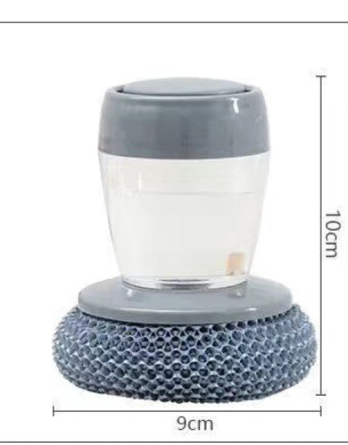 Kitchen Soap Dispensing Palm Brush Washing