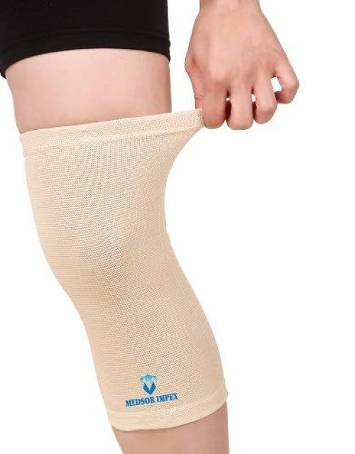Knee Cap Medium Beige Color Knee Support For Men & Women Knee Braces For Sports, Workout & Pain Relief (1 Pair)
