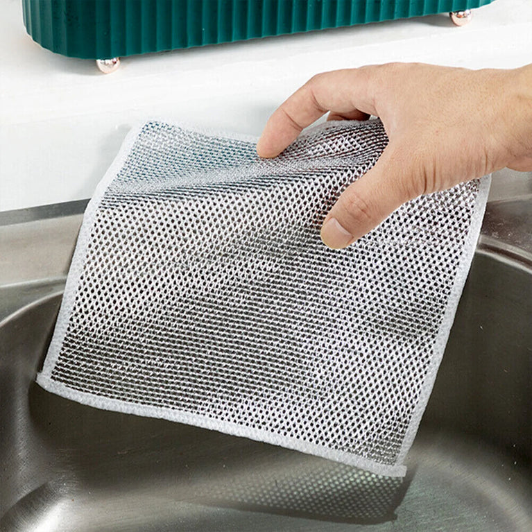 One-sided Multipurpose Microfiber Cloths Scrubber (1 Pc 19x19 Cm)