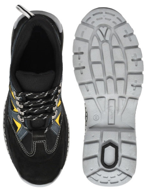 Men's Real Suede Leather Light Weight Sporty Safety Shoes for Men