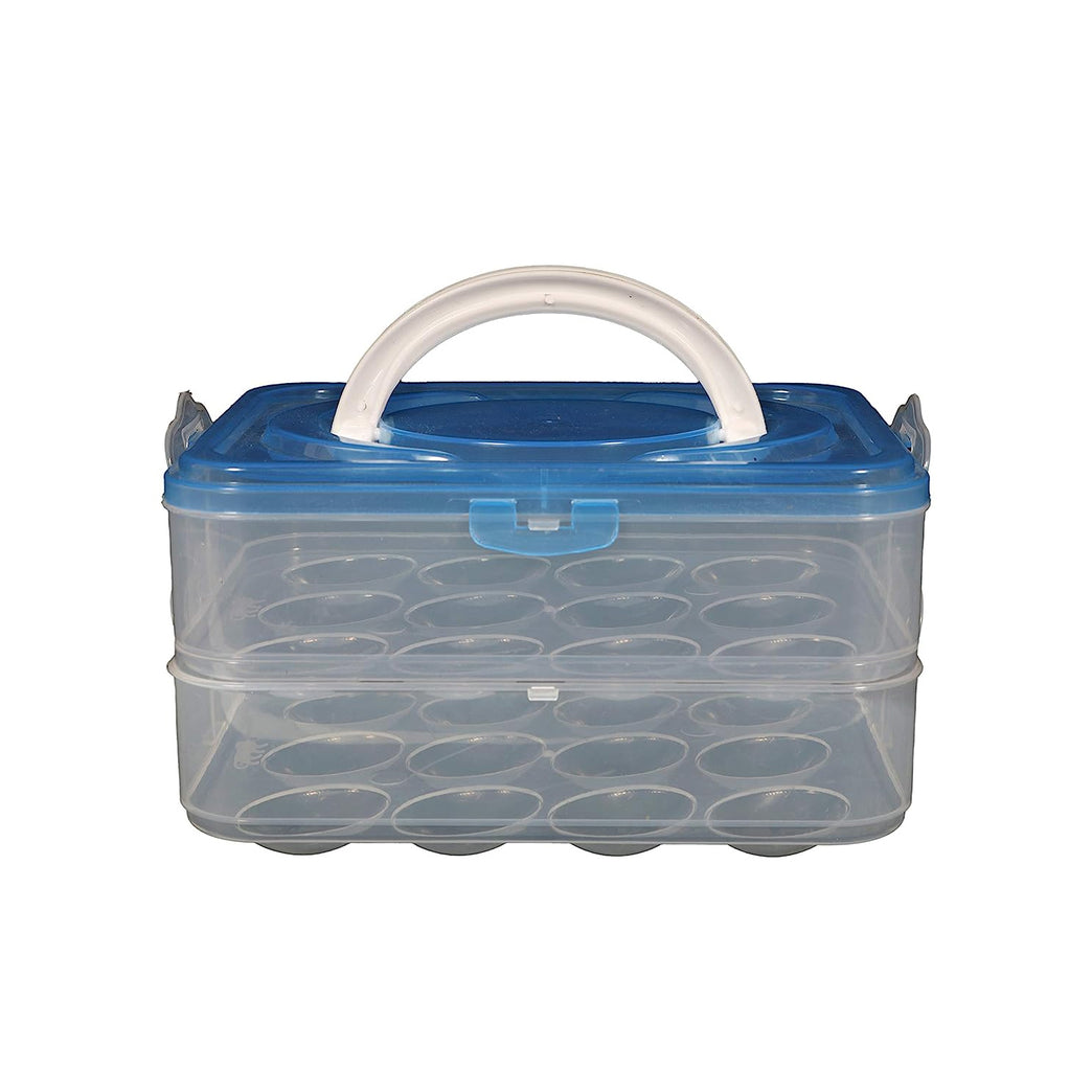 2966 Double Layer Premium 48 Grid Egg Storage Box For Egg Storage Container