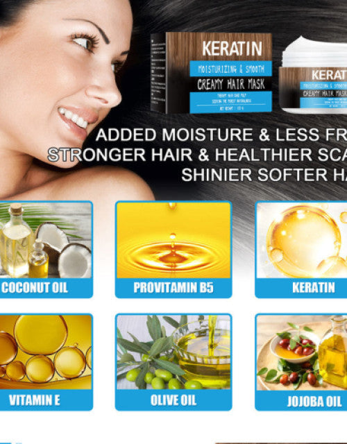 Natural Smoothing Nourishing Keratin Repair Hair Mask For Hair Treatment 100ML (Pack of 2)