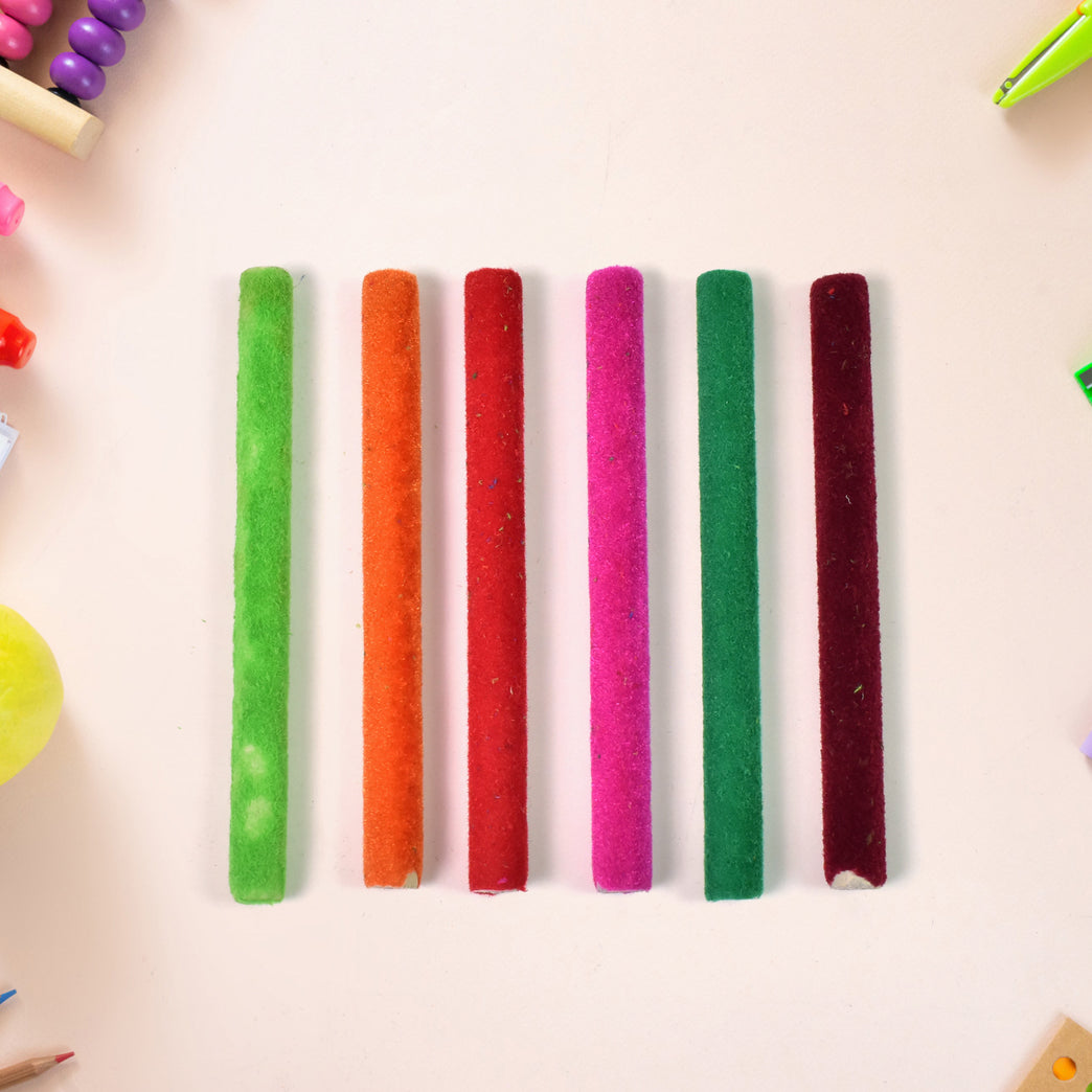 Small Velvet Pencil (1 Pc Mix Color Design)