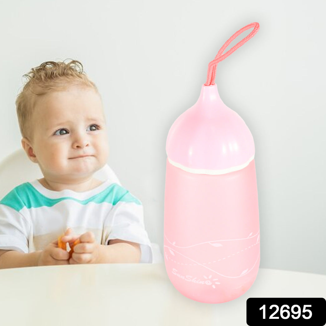 12695 Unique Shape Premium Plastic Water Bottle With Dori Easy To Carry Leakproof Bpa-free Water Plastic Water Bottle For Children Home School (1 Pc 550 Ml)