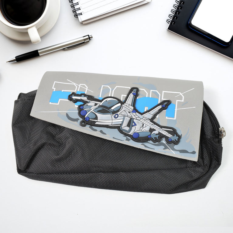 Pencil Pouch With Zipper Students Pencil Case Large Capacity Makeup Pouch Stationery Bag (1 Pc 2 Compartment)