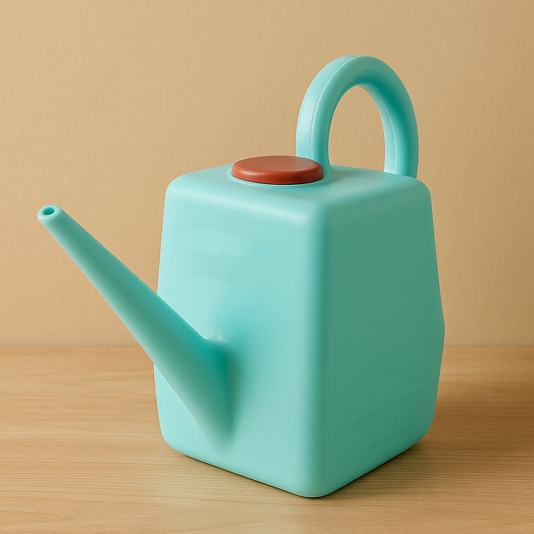 2 Litre Heavy-duty Plastic Gardening Watering Can With Long Spout Ergonomic Handle