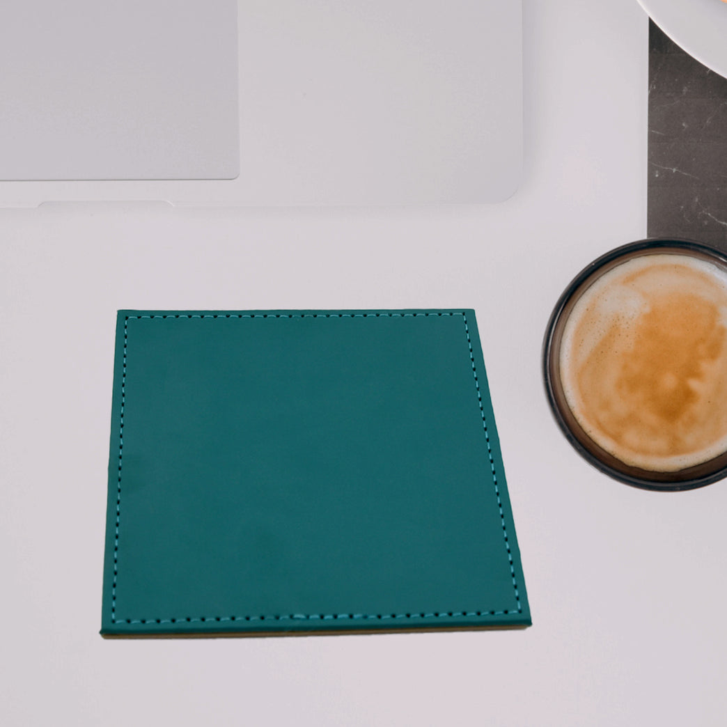 Square Tea Coaster - Dining Table Decor Accessories - Coaster For Dining Table For Hot Pots Coasters For Cups Durable And Long-lasting Leather Coffee Table For Home Or Office Use (1 Pc 4 Pc)
