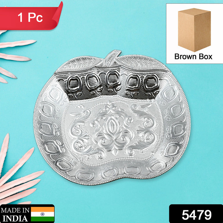 5479 Decorative Mukhwas Serving Tray Serving Mukhwas Plate Fancy Candy Tray Dry Fruit Serving Tray (1 Pc Set)