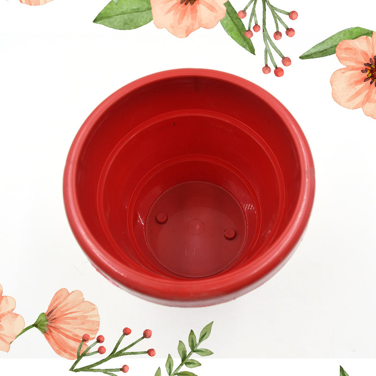 0745 Plastic Heavy Duty Plant Container Potgamla For Indoor Home Decor Outdoor Balcony Garden 13cm (Pack Of 1 Pc)