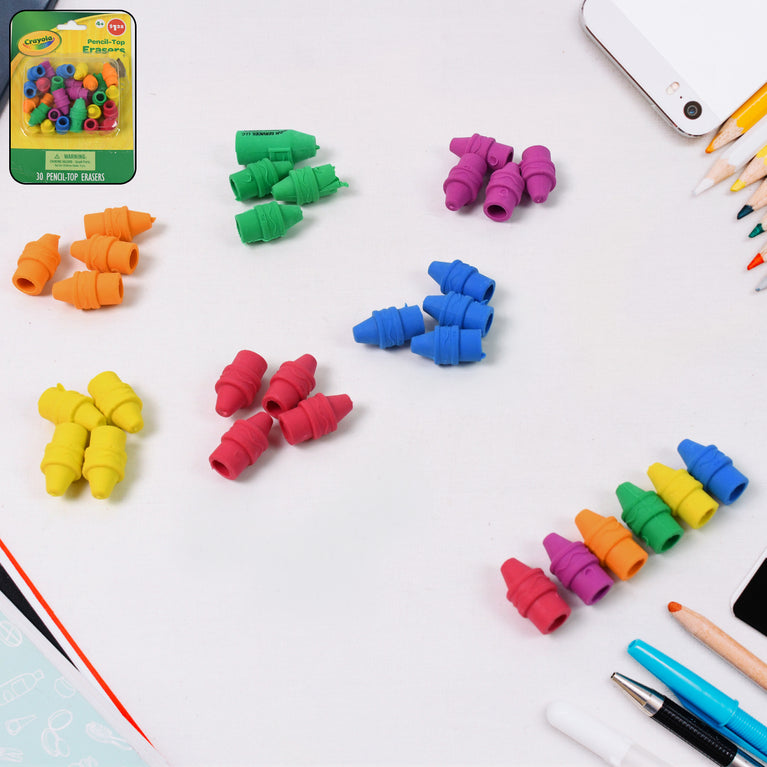 Pencil Top Eraser Rubber Erasers (1 Pc Mix Color)