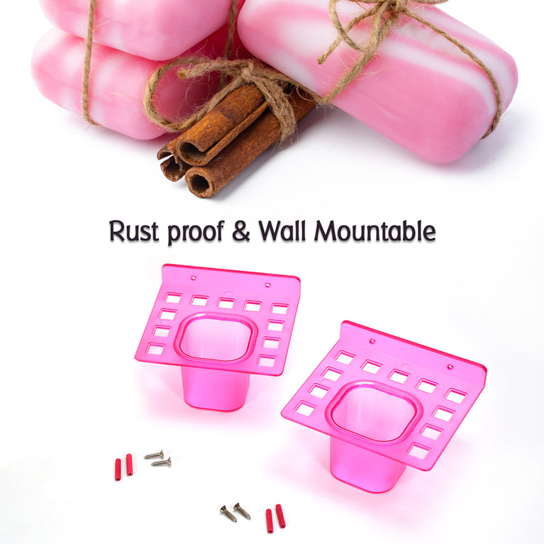 7644 2in1 Tumbler Dish Toothbrush Holder ( 2 Pcs Pack )