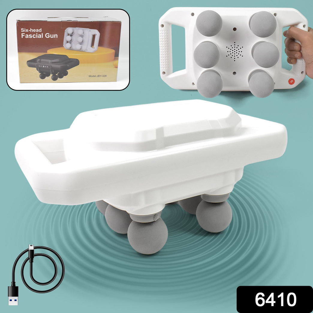 Handheld Full Body Massager 6-head Massage Gun (1 Pc Mix Color)