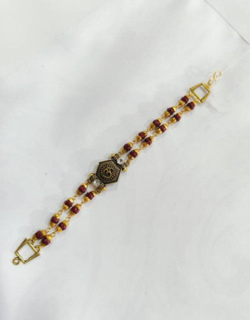 Raksha bandhan Gold Rakhi Set (Pack of 1)