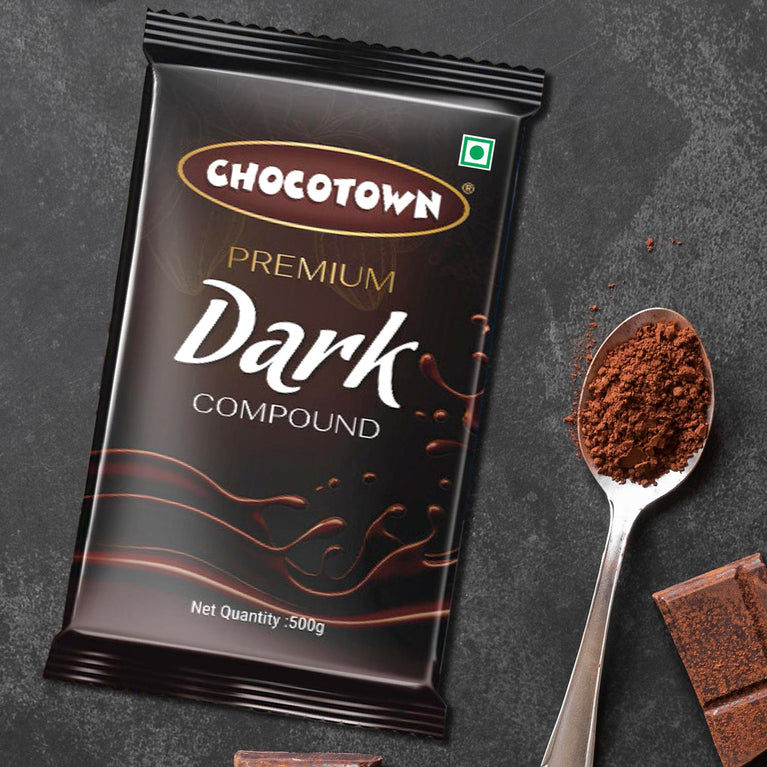 Dark Compound 500gm Chocotown Dark Choco Slab
