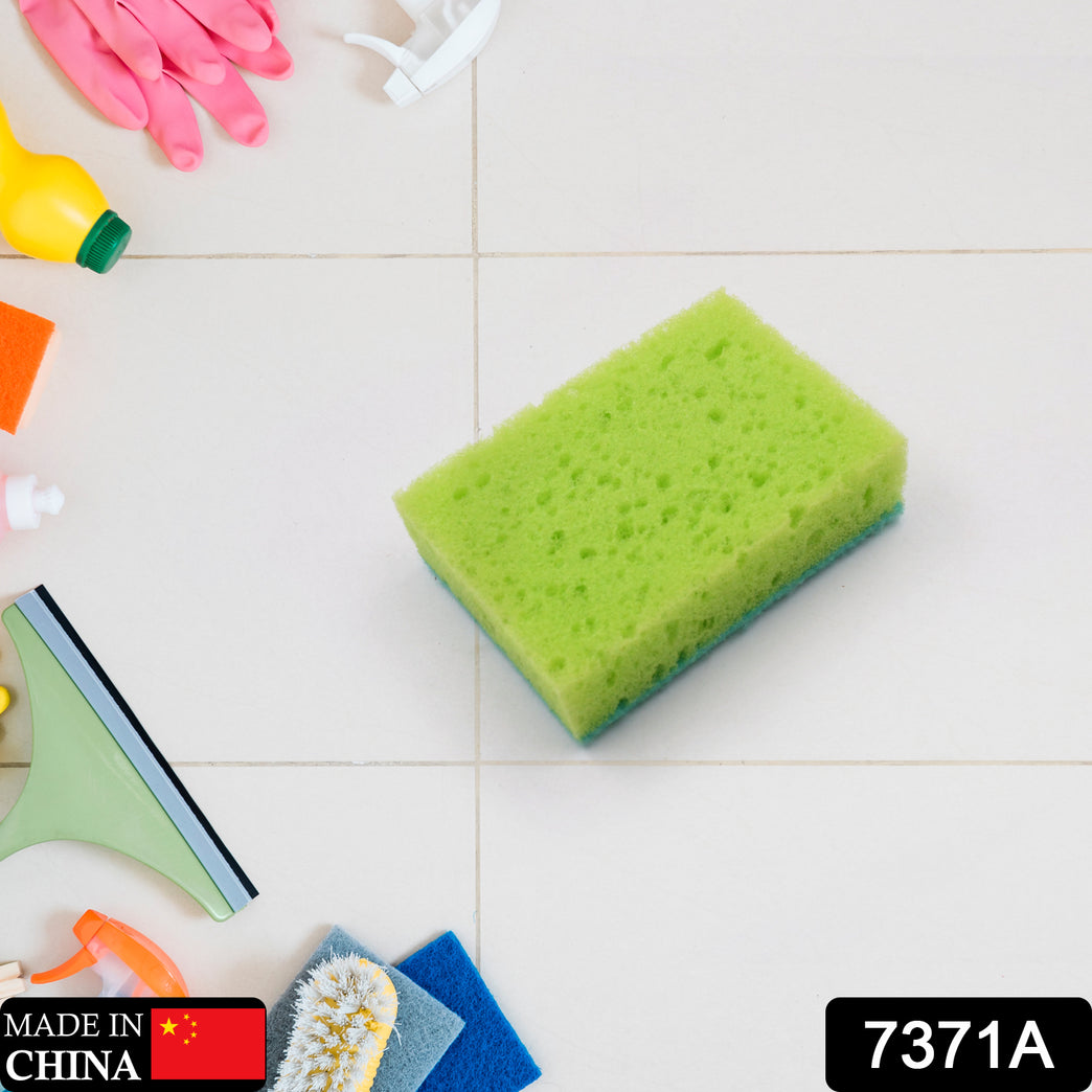 Multi-purpose Medium 2 In 1 Color Scratch Scrub Sponges Sponge Wear Resistance Dish Washing Tool High Friction Resistance Furniture For Refrigerator Sofa For Kitchen Household (1 Pc)