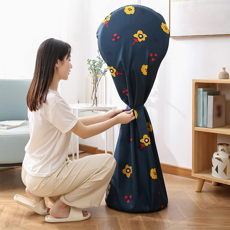 12581 Decorative Dustproof And Waterproof Table Fan Cover Useful When The Fan Is Not In Use (Mix Design Size)