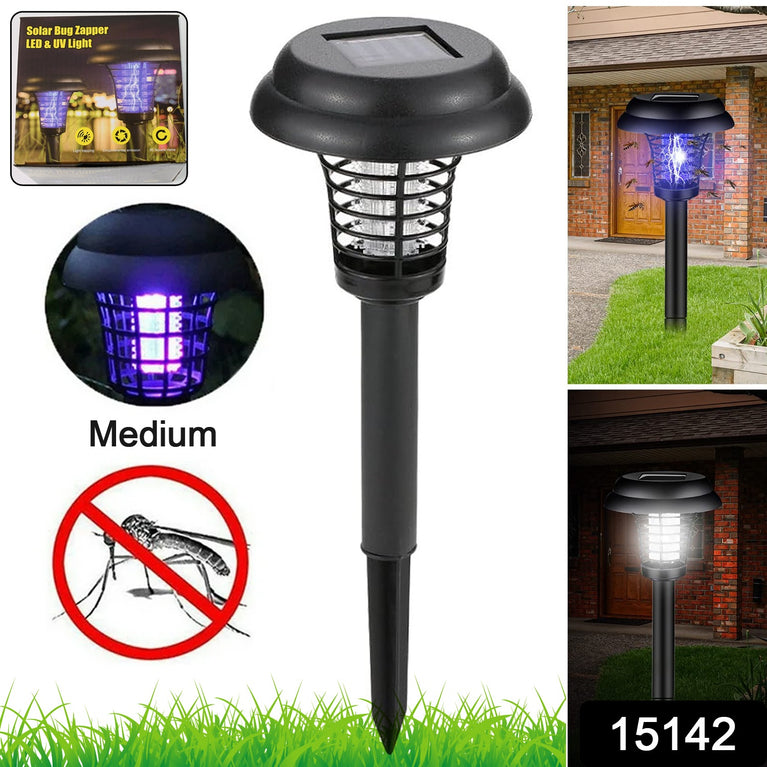 Medium Garden Solar Powered Led Mosquito Trap Bug Zapper (1 Pc)