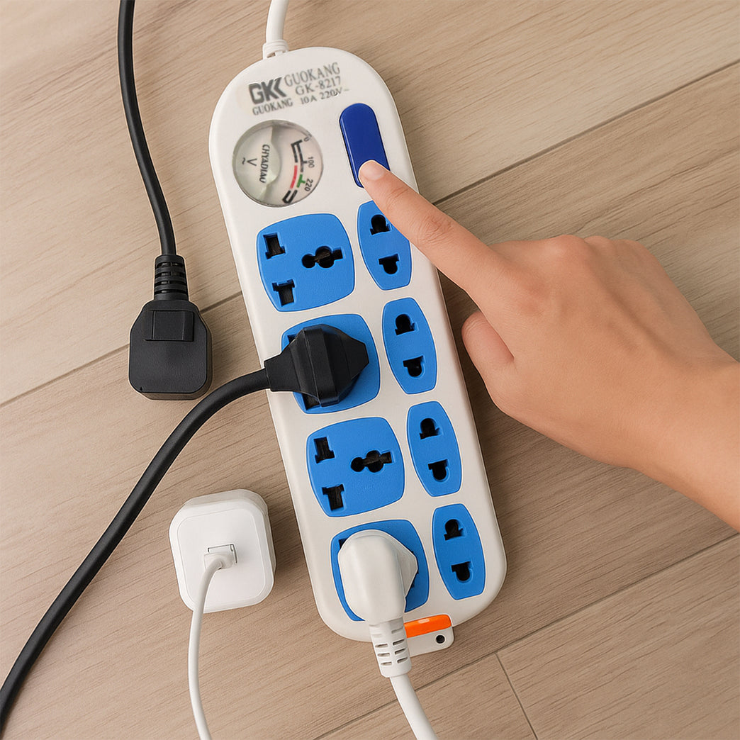 8 Socket Heavy Duty Power Extension Board (10 Mtr. 1 Pc)