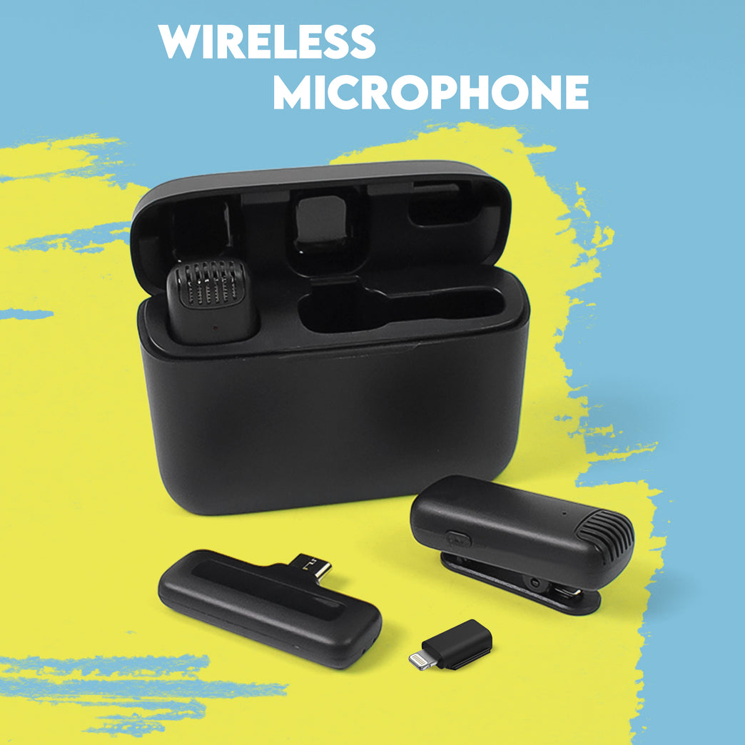 Wireless Microphones Collar Mic For All Smart Phone Type-c (1 Set)