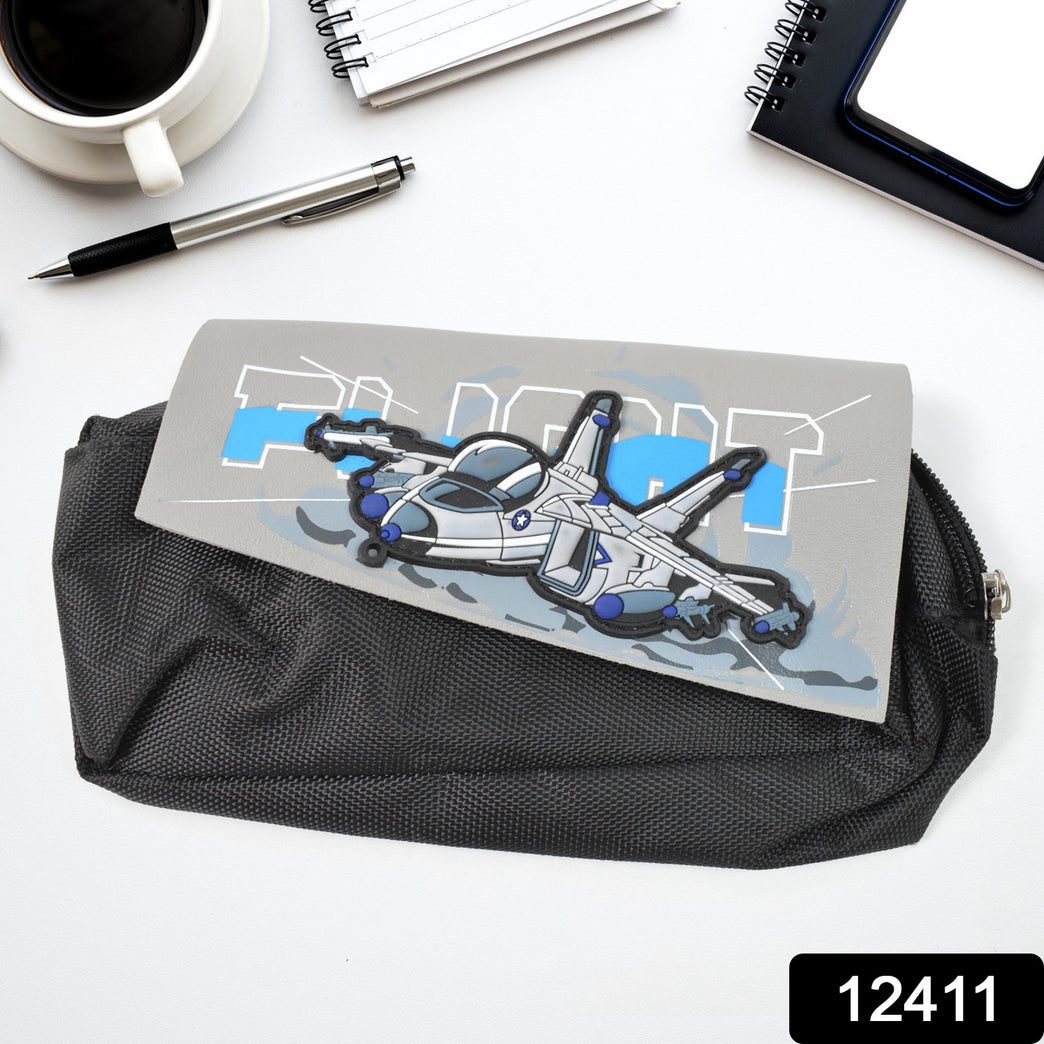 Pencil Pouch With Zipper Students Pencil Case Large Capacity Makeup Pouch Stationery Bag (1 Pc 2 Compartment)