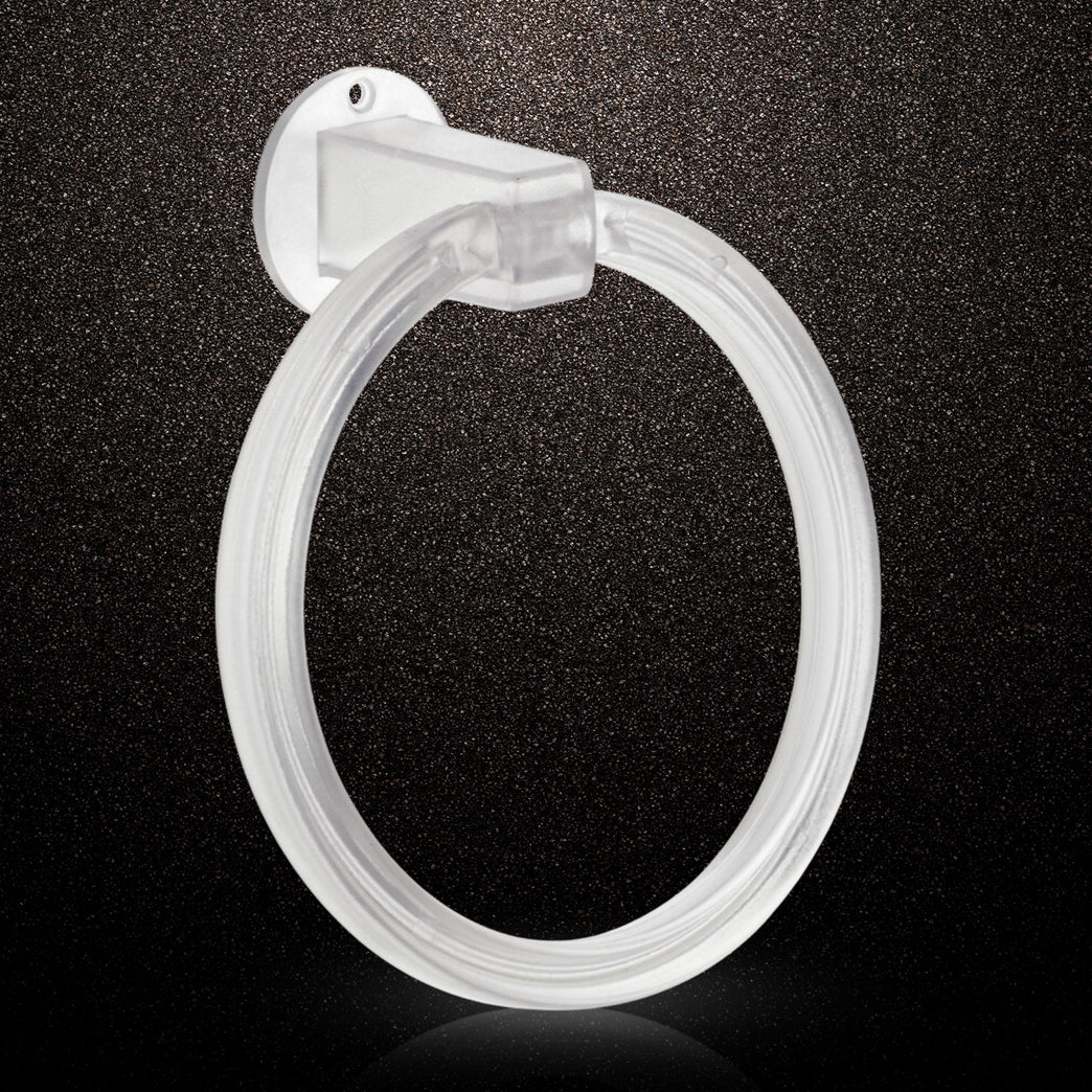 Unbreakable Abs Round Towel Ring Wall Mounted Stand Holder (1 Pc)