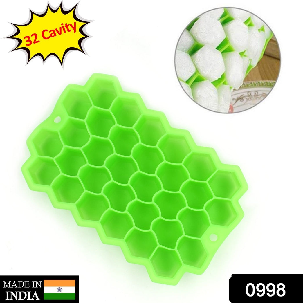 0998 Silicone Ice Cube Trays 32 Cavity Per Ice Tray Multi Color