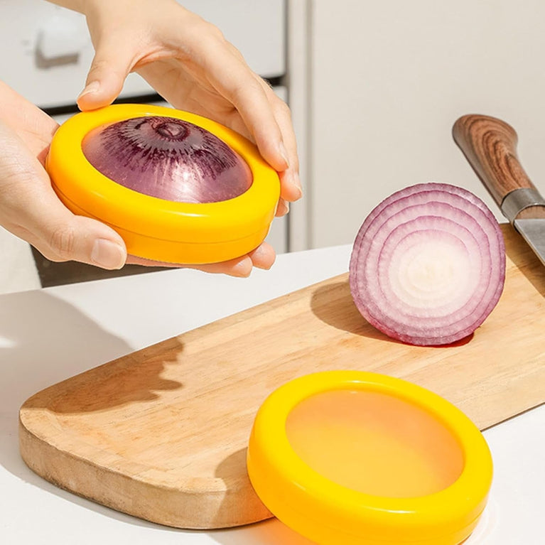 Vegetable Container Premium Fruits Saver Keeper (1 Pc Yellow)