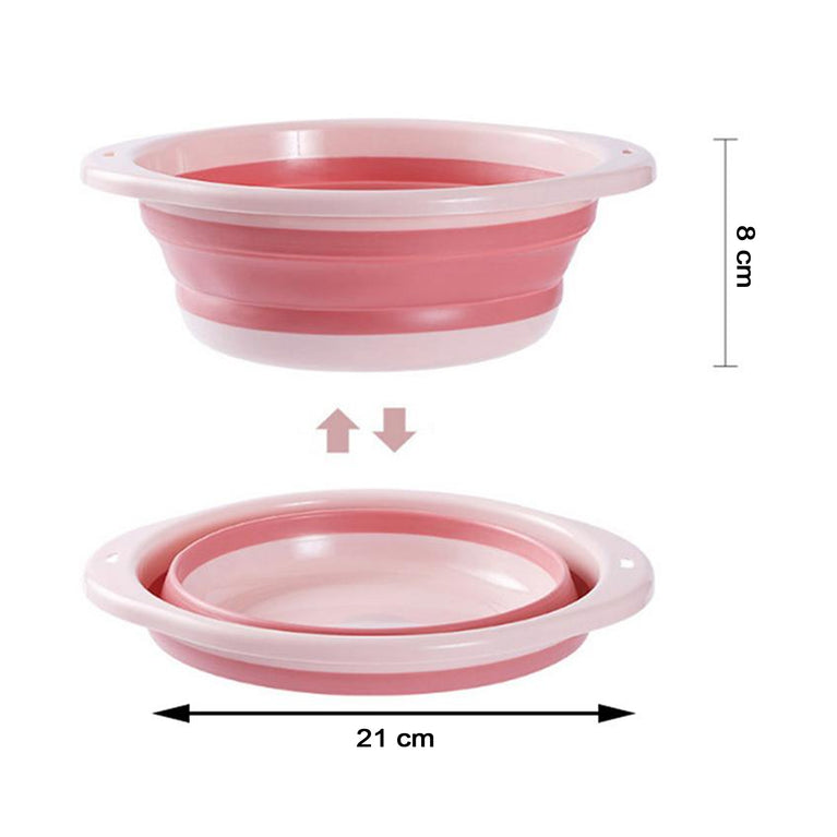 2940 Multi-purpose Portable Collapsible Folding Tub With Hanging Hole Save Storage Space Also Use For Multi Use