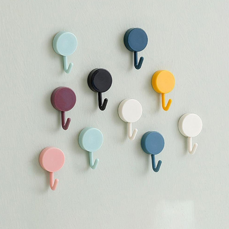 7472 Self Adhesive Sticky Hook Small Wall Hooks ( 10pc )