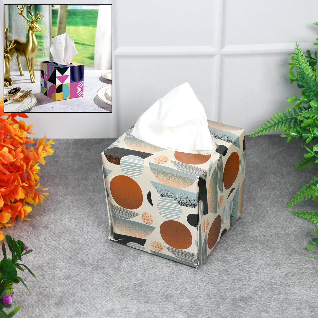 Tissues Cube Box Stylish And Practical Tissue Holder For Home Office (50 Pcs Set Approx)